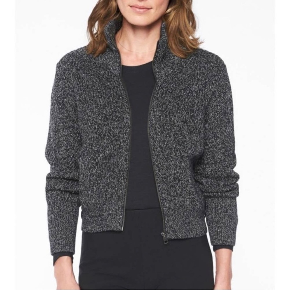 Athleta Swissvale Bomber Sweater Cardigan - Size M